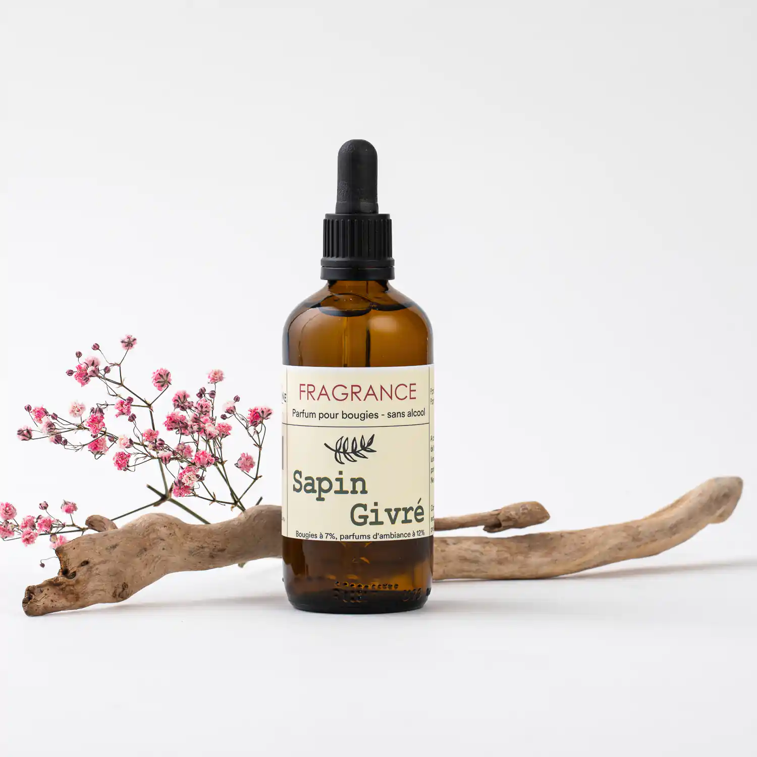 Fragrance, parfum bougie Sapin Givré conventionnel en flacon de 100ml