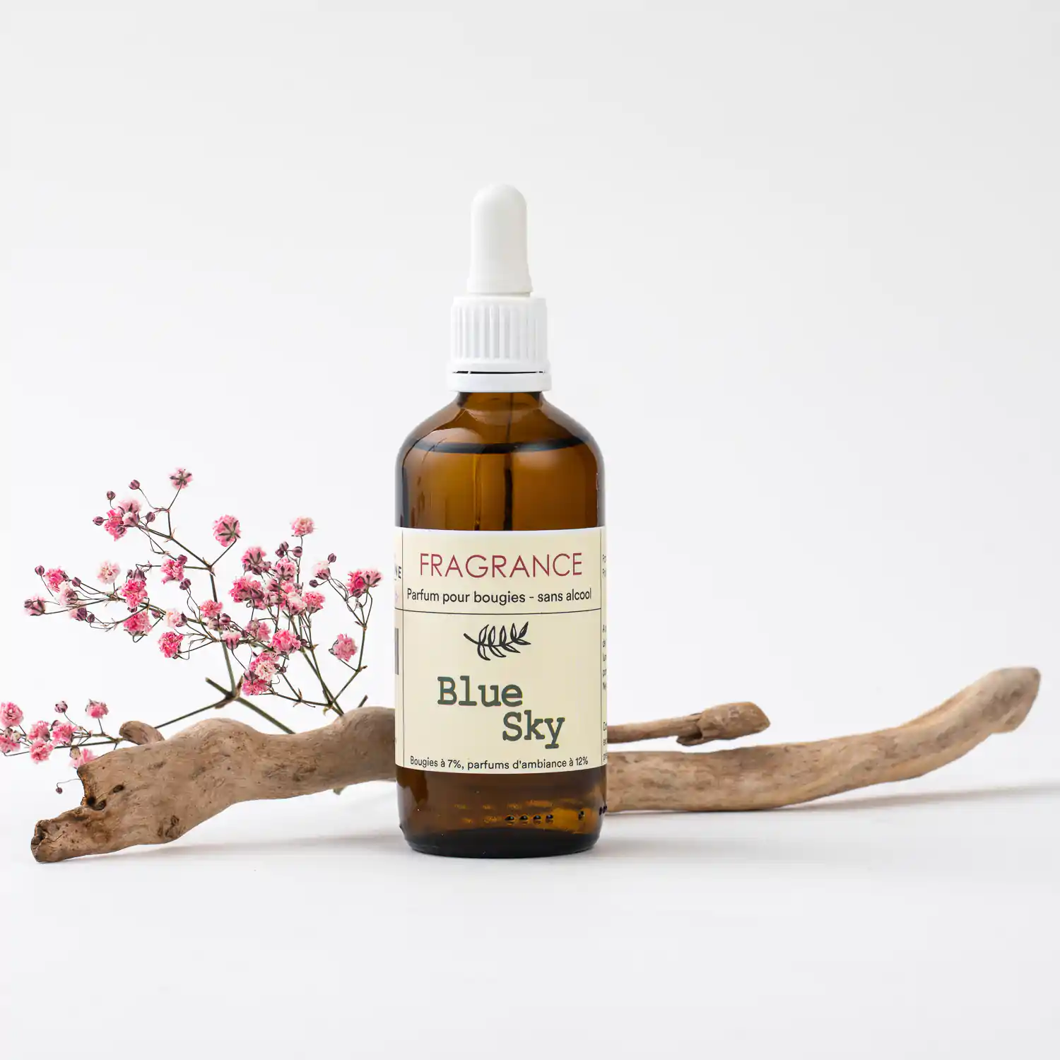Fragrance, parfum bougie Blue Sky conventionnel en flacon de 100ml
