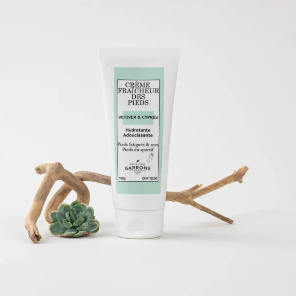 Crème Fraîcheur des Pieds, senteur Vétiver-Cyprès, 90g