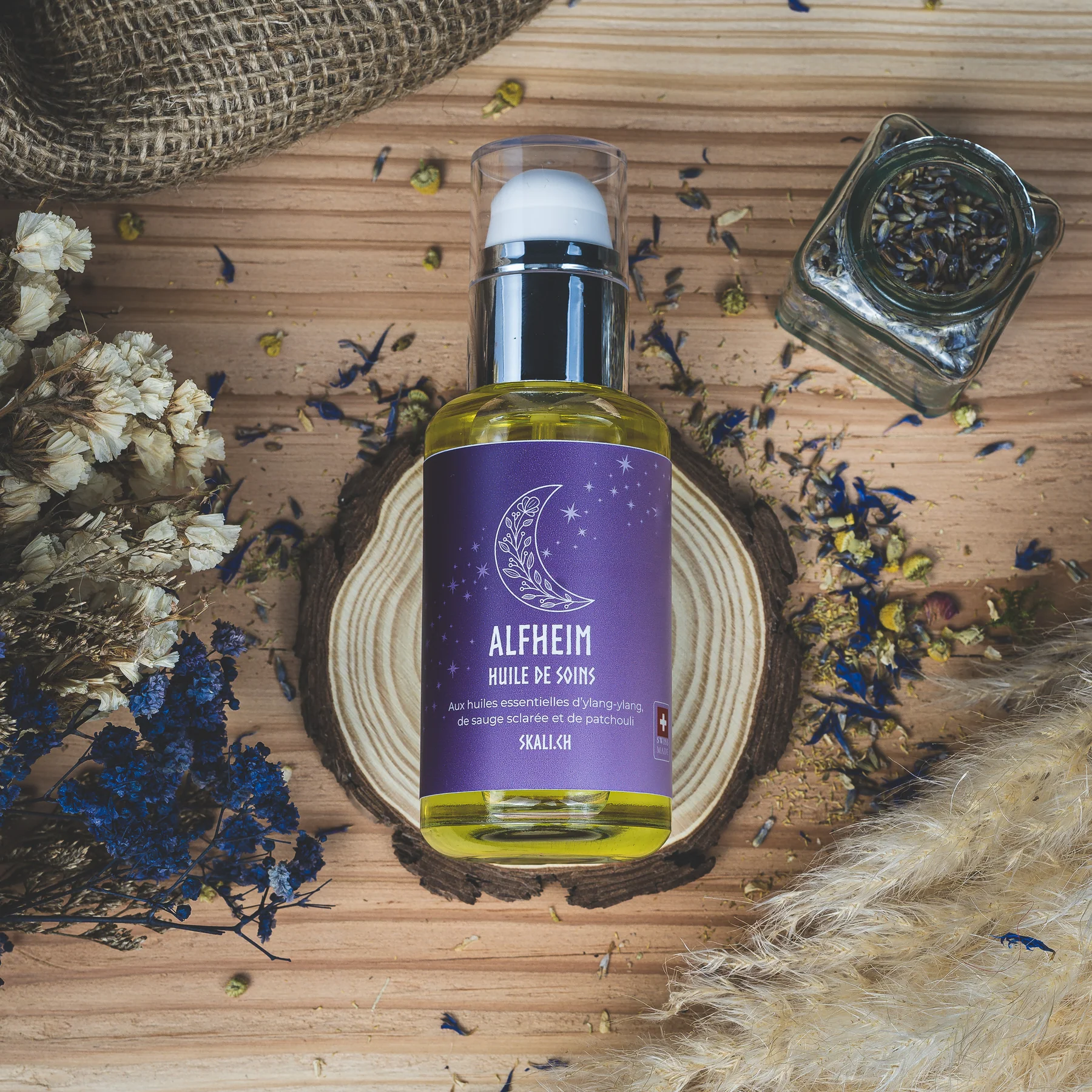 Skàli de Khatone - Huile de soin Alfheim pour le corps "Féminin Sacré", 100ml