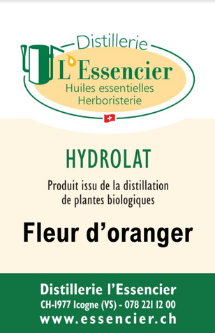 Hydrolat de Fleur d'Oranger L'Essencier, 200 ml