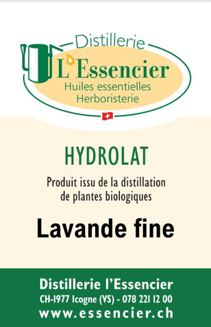 Hydrolat de Lavande fine L'Essencier, 200 ml