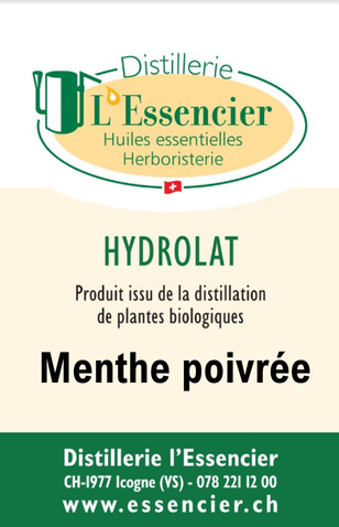 Hydrolat de Menthe Poivrée L'Essencier, 200 ml