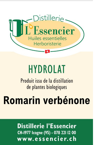 Hydrolat de Romarin verbenone L'Essencier, 200 ml