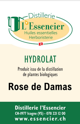 Hydrolat de Rose de Damas L'Essencier, 200 ml