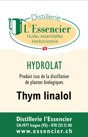 Hydrolat de Thym linalol L'Essencier, 200ml