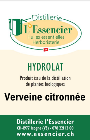Hydrolat de Verveine citronnée L'Essencier, 200ml