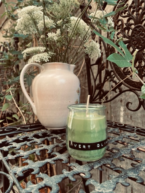 Colorant pour bougies en grains ou en flakes VERT OLIVE, 5 gr