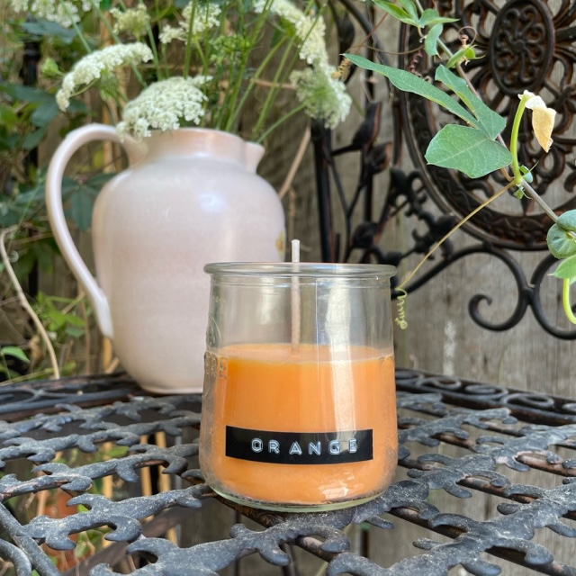 Colorant pour bougies en grains ou en flakes ORANGE, 5 gr