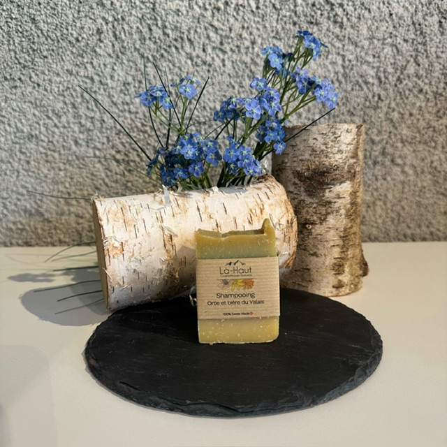 Là-Haut, Shampooing Ortie et Bière du Valais, 70gr