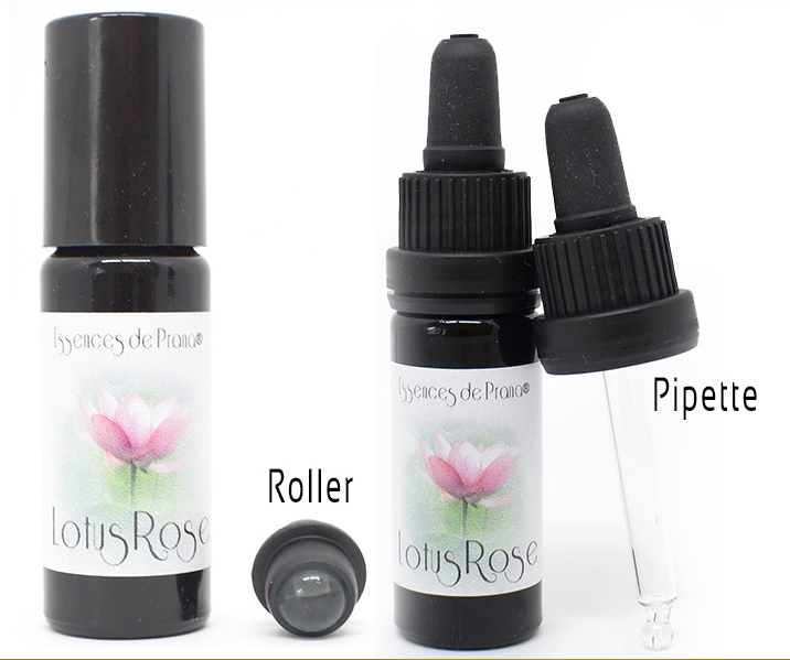 Lotus rose essence, Essences de Prana®, flacon roller ou flacon avec pipette, 10ml