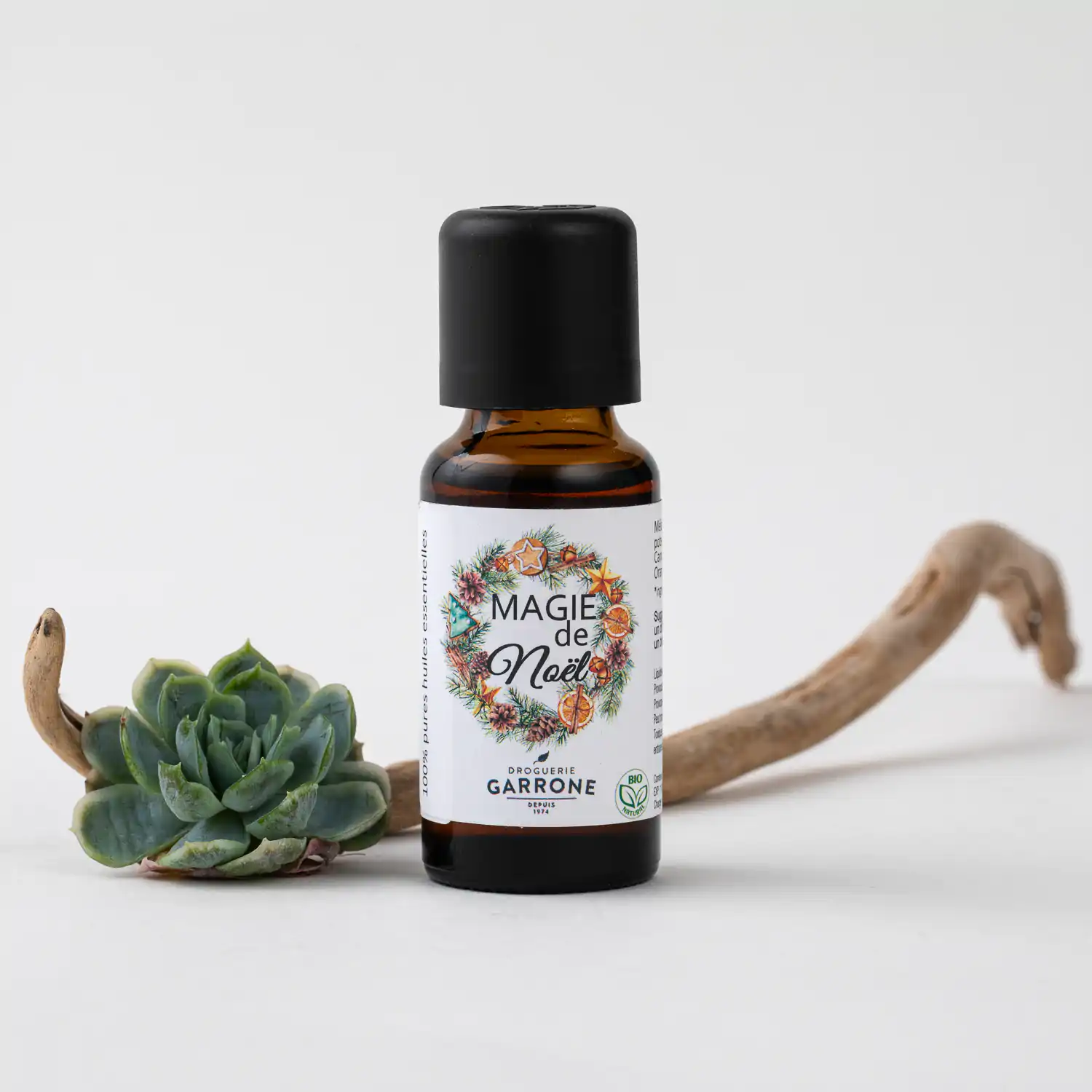 "Magie de Noël", mélange d'huiles essentielles pour la diffusion, les pots-pourris ou pour fabriquer une brume de maison, 20 ml