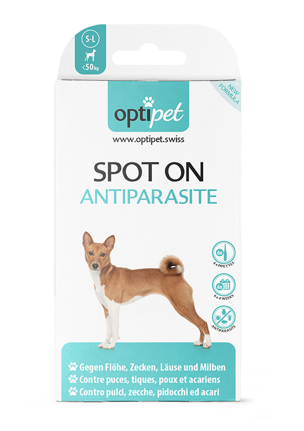 Optipet SPOT ON ANTIPARASITE CHIENS, Martec 6 x 1 ml