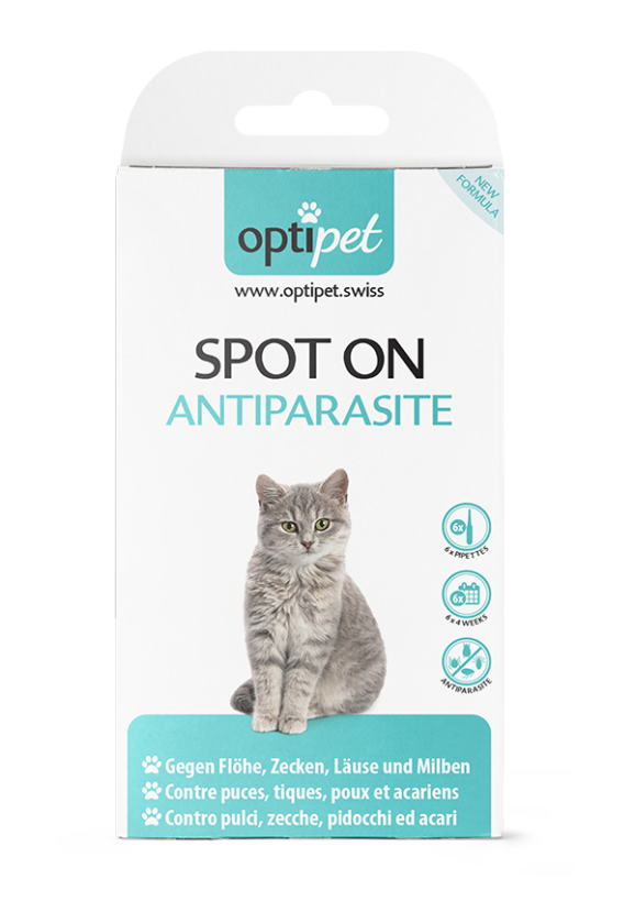 Optipet SPOT ON ANTIPARASITE CHATS, Martec 6 x 1 ml