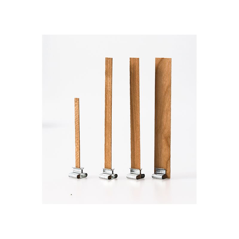 Mèches double en bois pour bougies Ø 90 à 100 mm