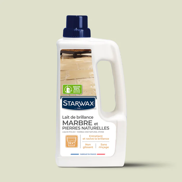 Lait brillance pour Marbres et Pierres naturelles Starwax, 1 Litre