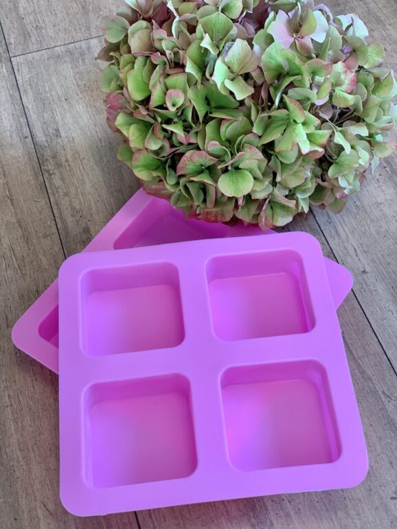 Moule en silicone, 4 carrés