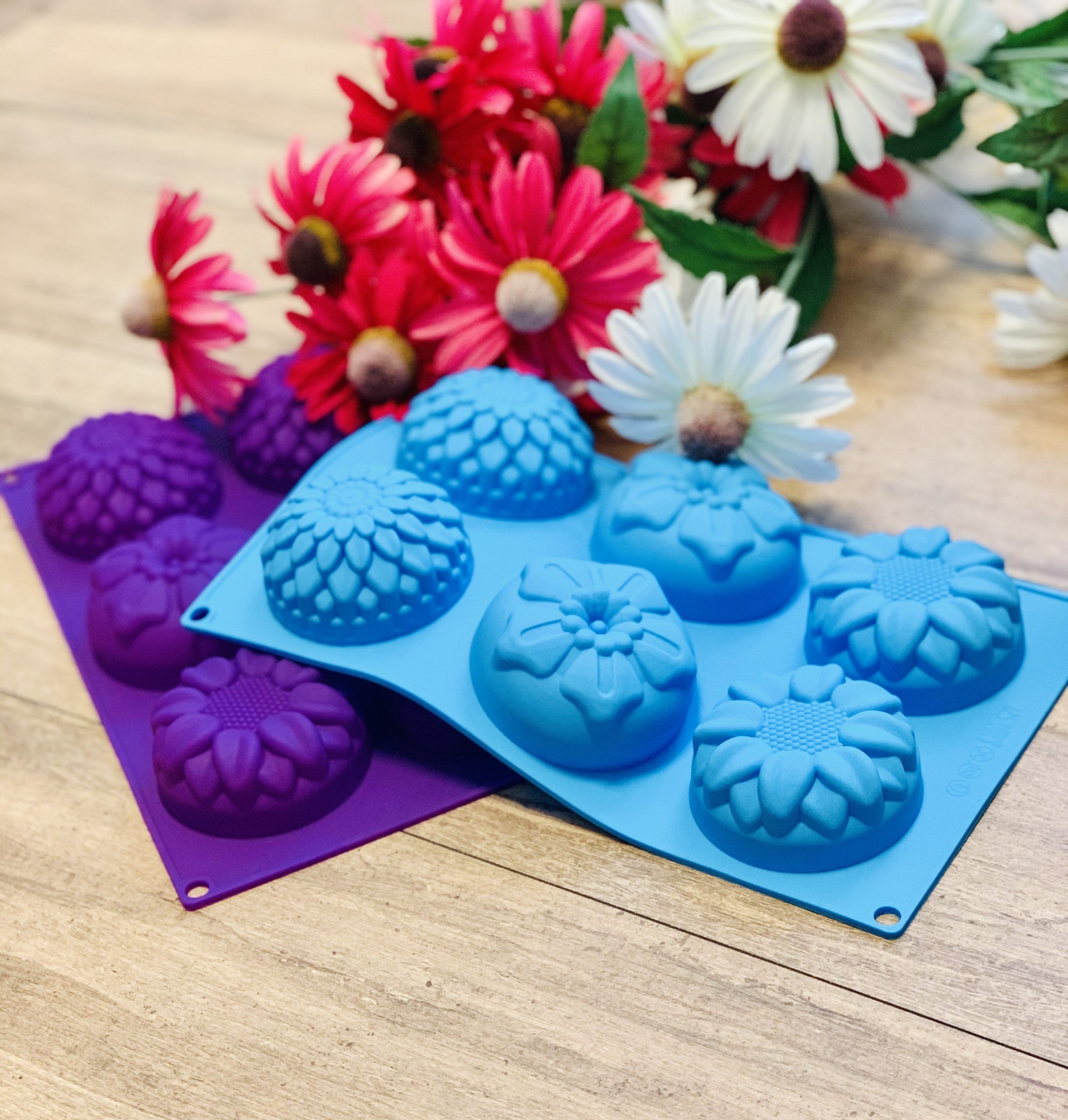 MOULE A GATEAU,WHITE--Moule 3d En Silicone Pour Fondant, Plantes