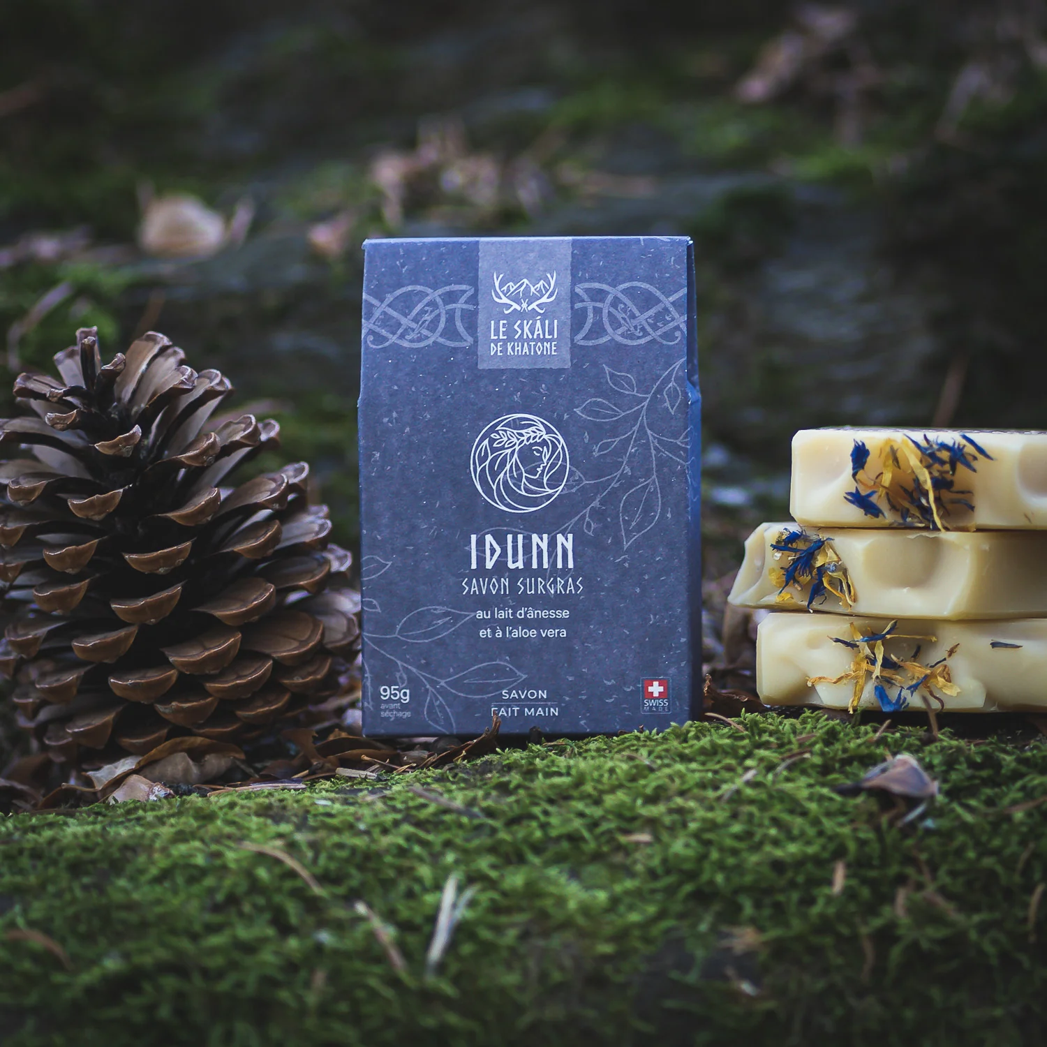 LE SKALI DE KHATONE - Savon visage crémeux au lait d'ânesse IDUNN