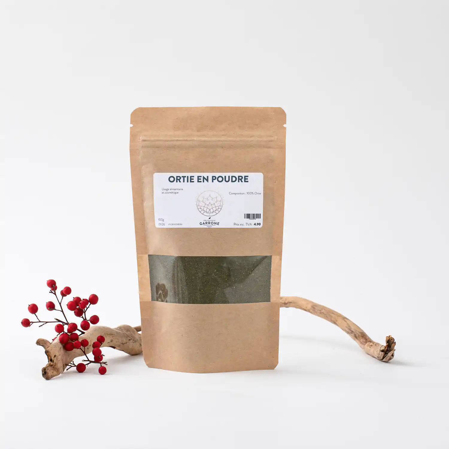 Ortie piquante POUDRE (non urticante), 90 gr