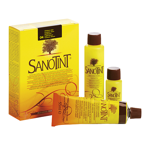 SANOTINT, Coloration Capillaire N°4 Châtain Clair, 125 ml
