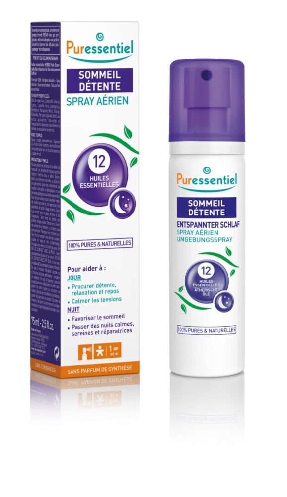 Puressentiel Sommeil,Détente Spray aérien aux 12 huiles essentielles 75ml