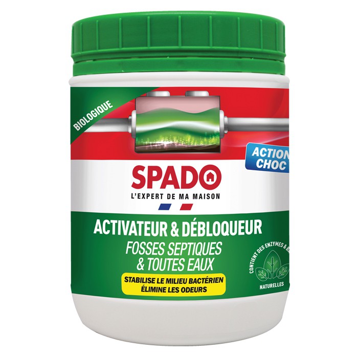 Spado activateur et débloqueur fosses septiques & toutes eaux