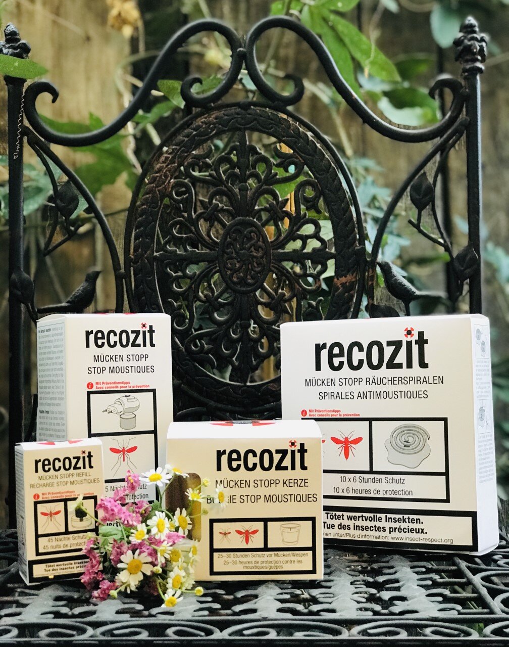 Recozit Lutte contre les moustiques: Spirales anti-moustiques, Evaporateur, Recharge pour Evaporateur