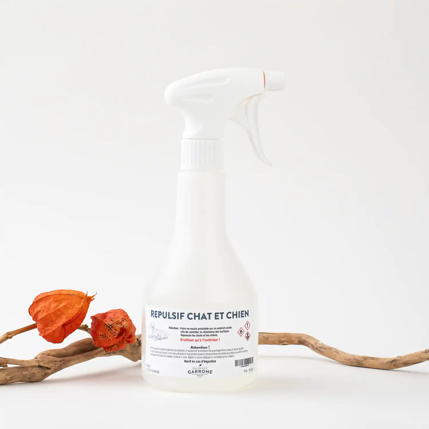 Répulsif chat et chien, spray 500ml ou recharge