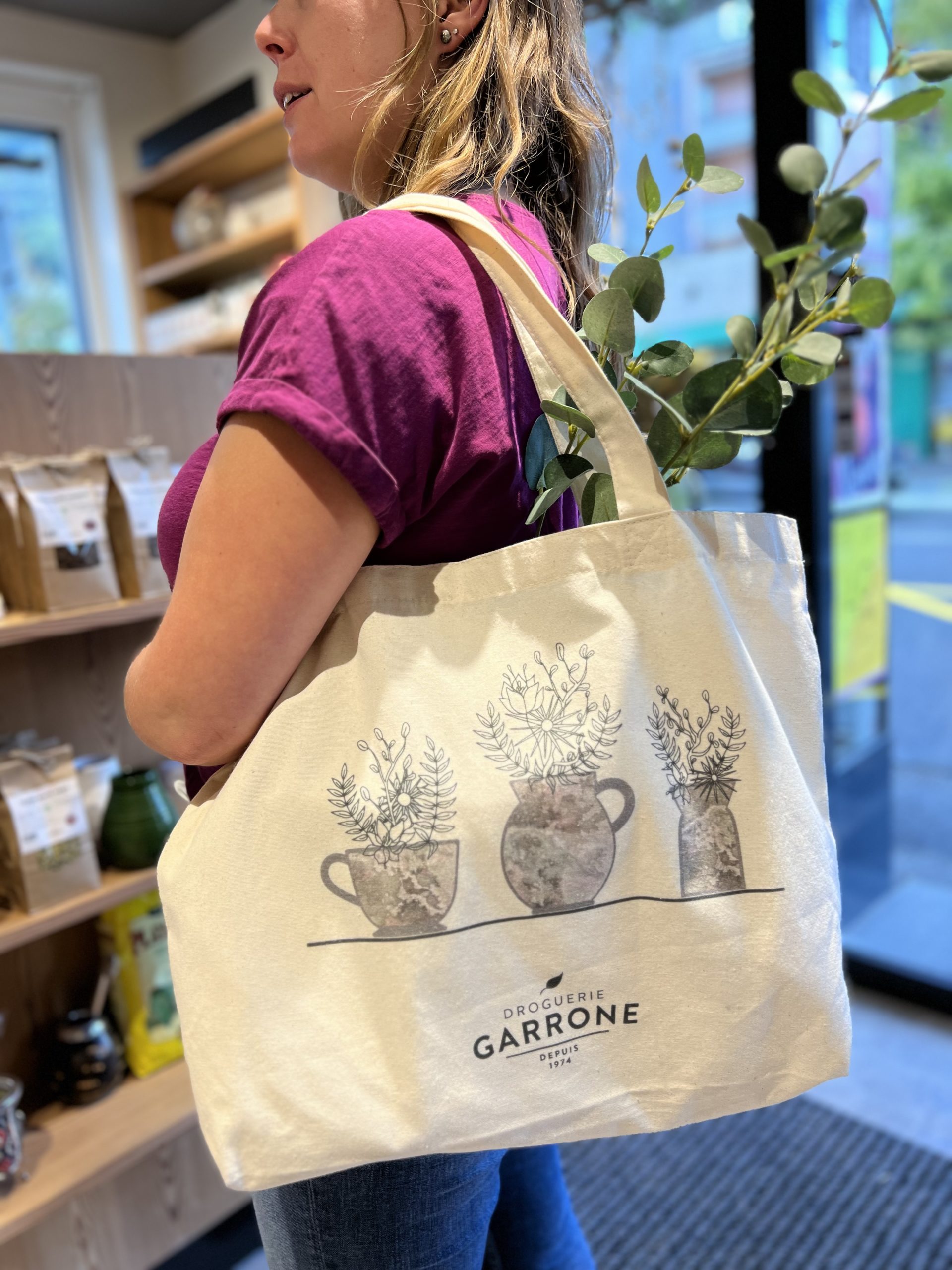Le Sac en Tissu Droguerie Garrone par Lilie Design