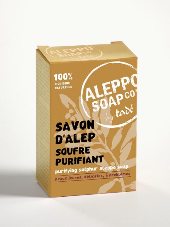 Savon Pain de soufre, savon d'Alep purifiant, Tadé,150g