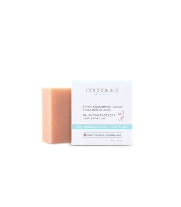 Cocooning - Sélection de Savons pour le Visage, argile rose, argile verte, carotte, 80gr