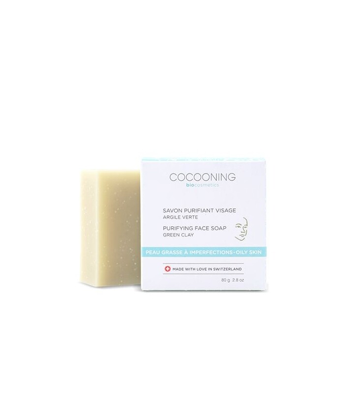 Cocooning - Sélection de Savons pour le Visage, argile rose, argile verte, carotte, 80gr – Image 2