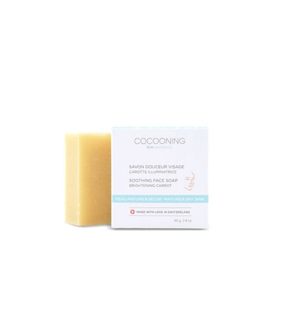 Cocooning - Sélection de Savons pour le Visage, argile rose, argile verte, carotte, 80gr – Image 3