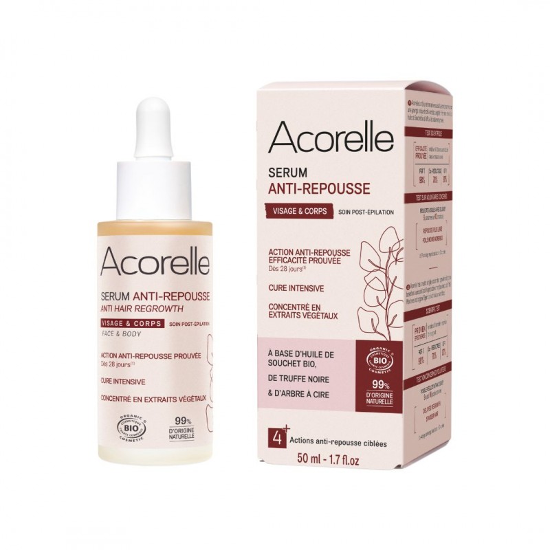 Acorelle, Sérum Anti-Repousse BIO Certifié, 50ml