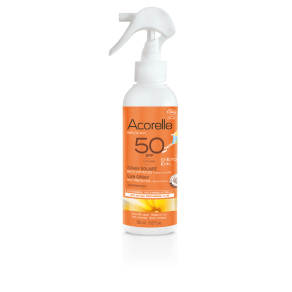 Acorelle Spray solaire enfants BIO, SPF50, 150ml