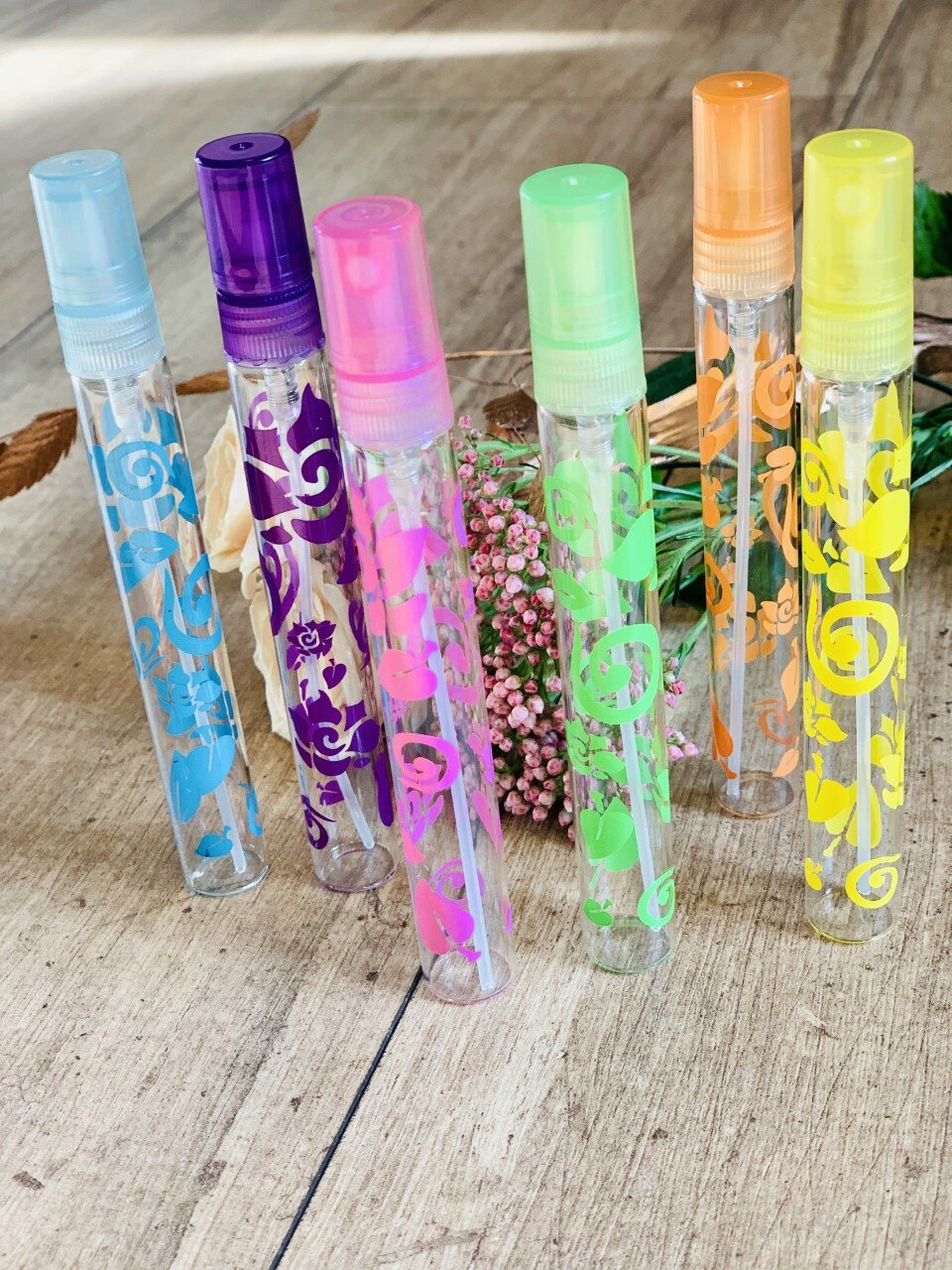 Mini vaporisateurs de parfum colorés, 10 ml