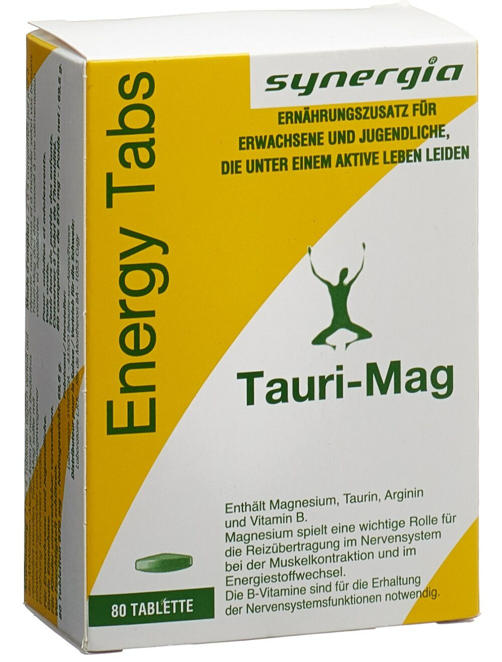 Tauri-Mag Synergia, 80 comprimés <b>"Pour déstresser"</b>