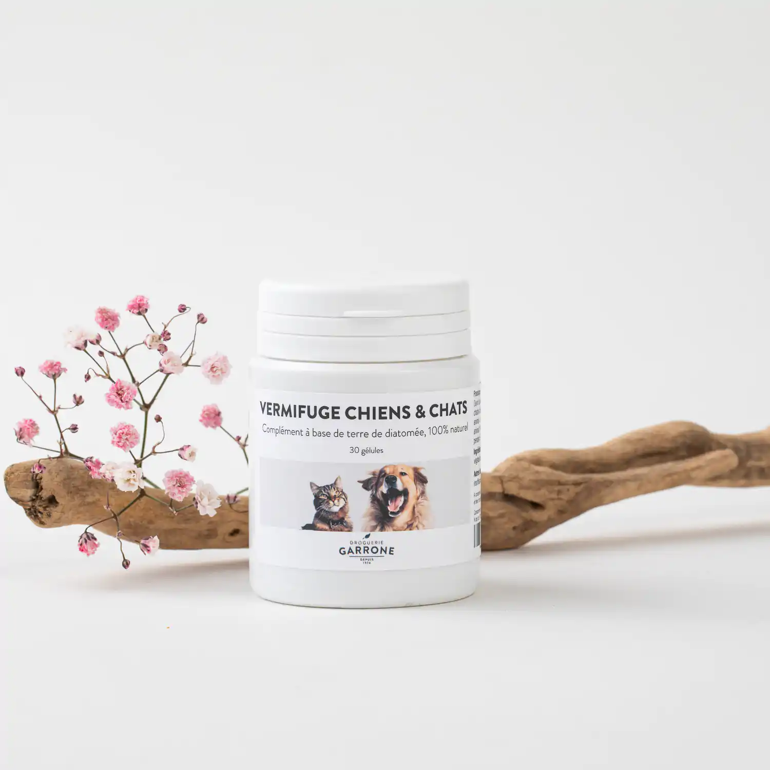 Vermifuge & Anti-Puce chat et chien, 30 gélules