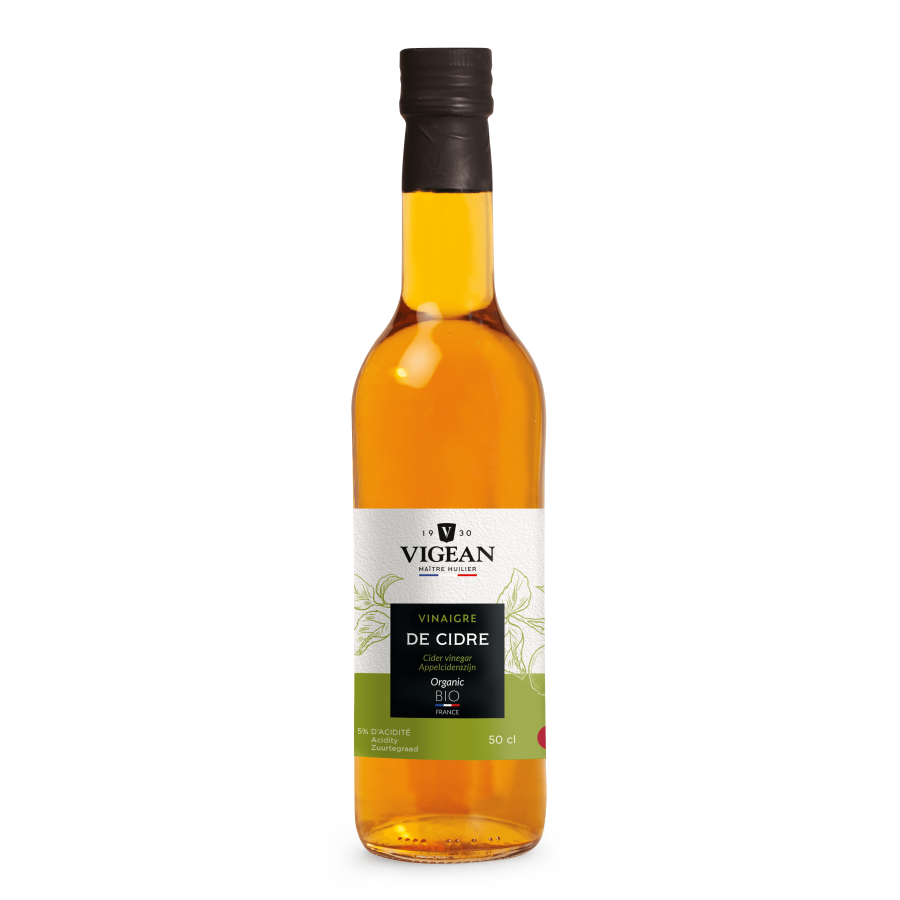 Vigean Vinaigre de cidre bio origine France, 0.5l