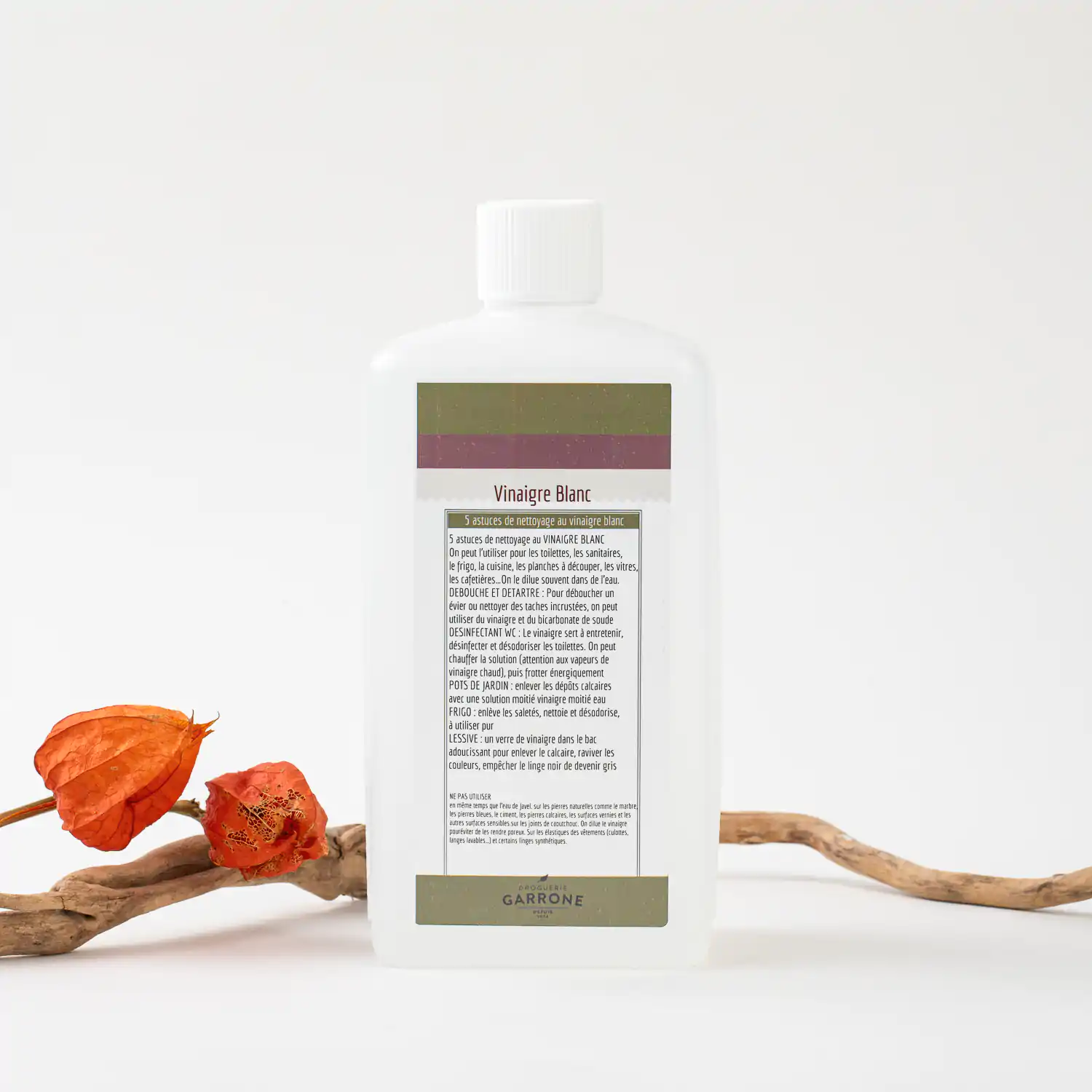 Vinaigre de nettoyage, 500ml ou recharge1L