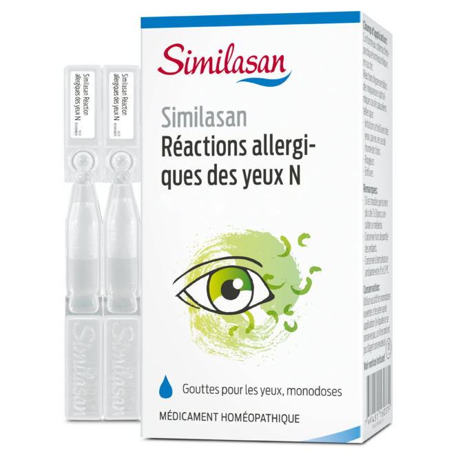 SIMILASAN Réactions allergiques des yeux, Gouttes 10 ml ou 20 Monodoses – Image 2