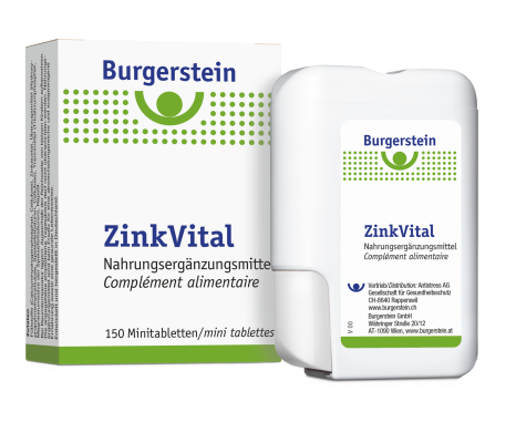 Burgerstein Zinkvital, Zinc, 150 tablettes